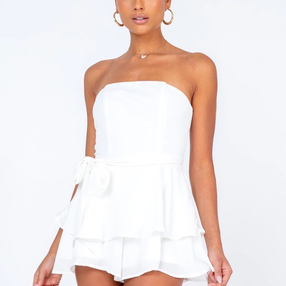 White Princess Polly Rolla Romper size 2